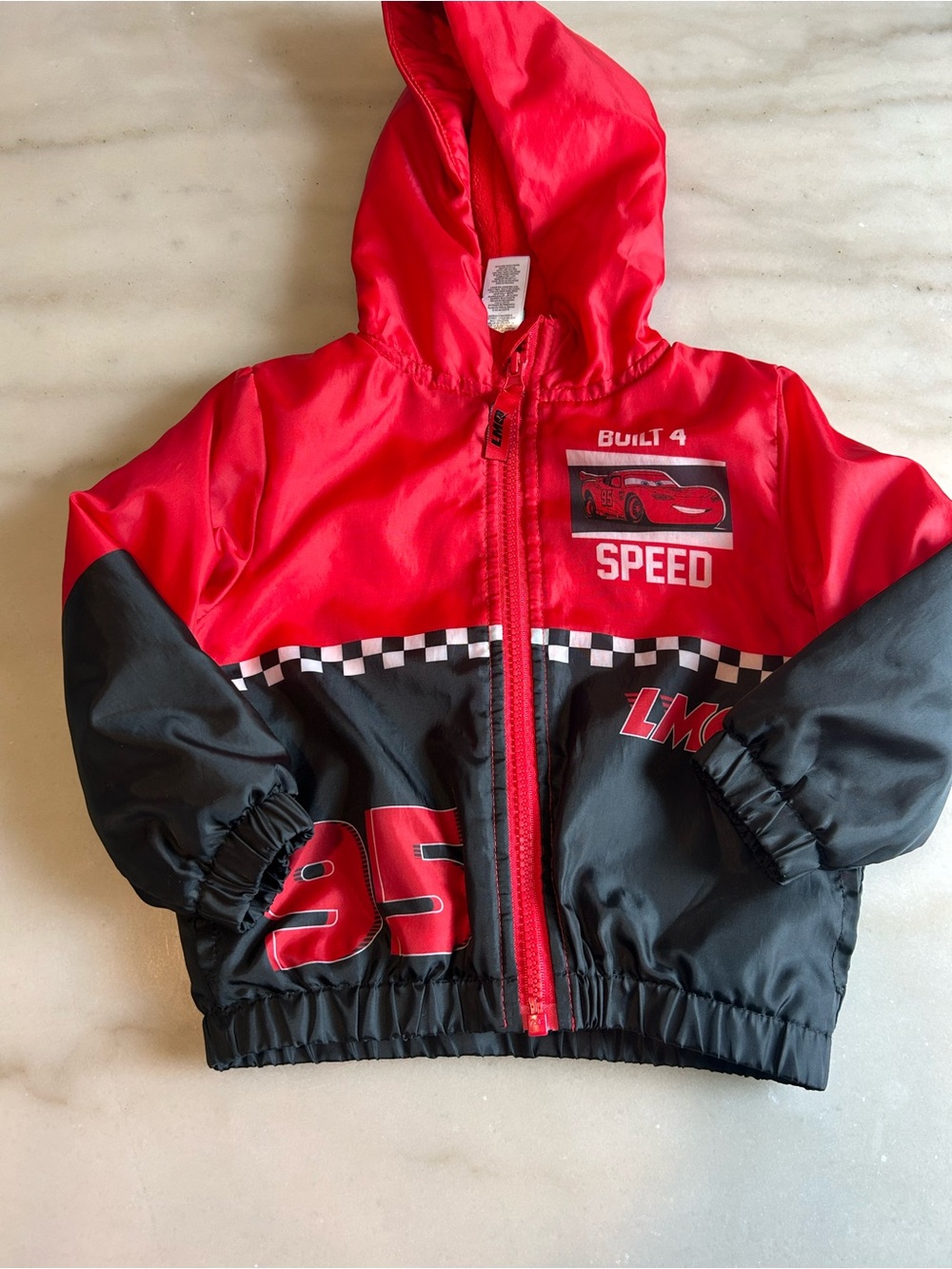 Disney Cars Lightning McQueen Fleece-Lined Jacket 24M - Like New